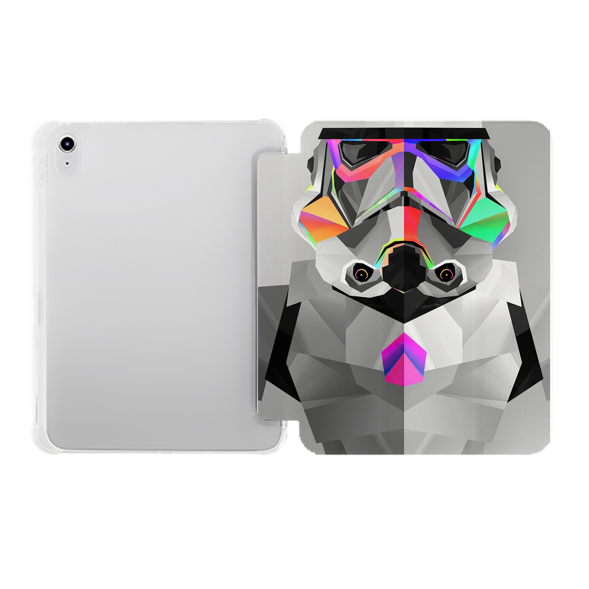 （画像用） スター・ウォーズ Star Wars IPad ケース ペン収納付き 三つ折りスタンド PUレザー×シリコン 対応機種9.5/10.5/10.9インチ